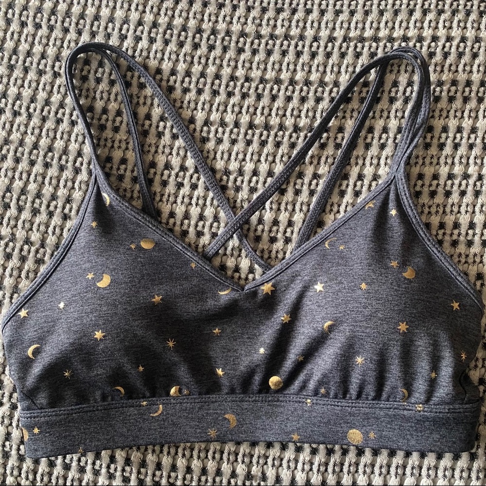 Old Navy Active Sports Bra with Moons and Stars